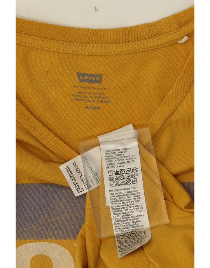 Levi's muška majica kratkih rukava s grafičkim motivima, srednji žuti pamuk
