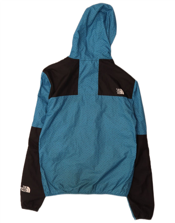 Mala plava poliesterska muška kišna jakna s kapuljačom North Face