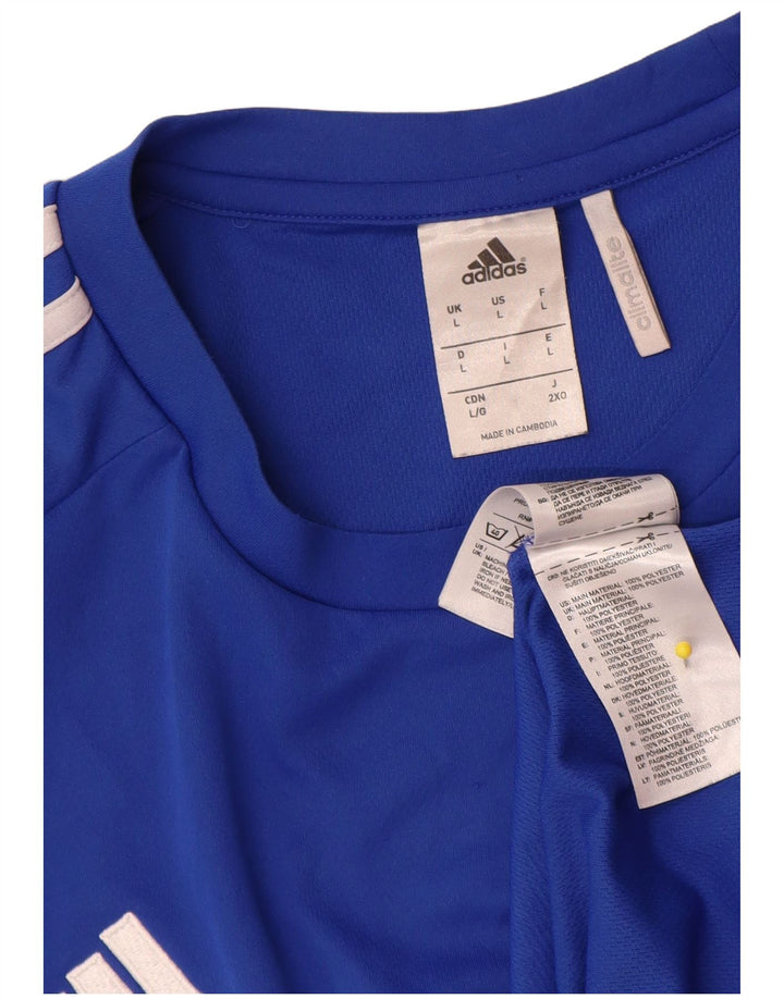 Adidas muška majica Climalite Top veliki plavi poliester u boji