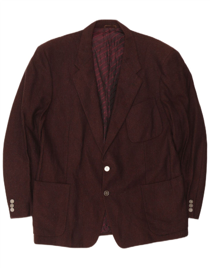 Cerruti 1881 Muška jakna sa 2 gumba UK 40 Large Brown Lambswool