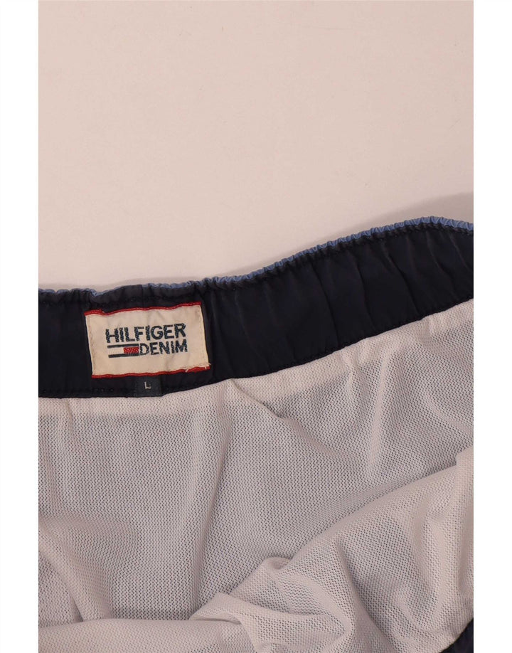 Tommy Hilfiger muške kratke hlače za kupanje s grafičkim motivima, veliki plavi poliester
