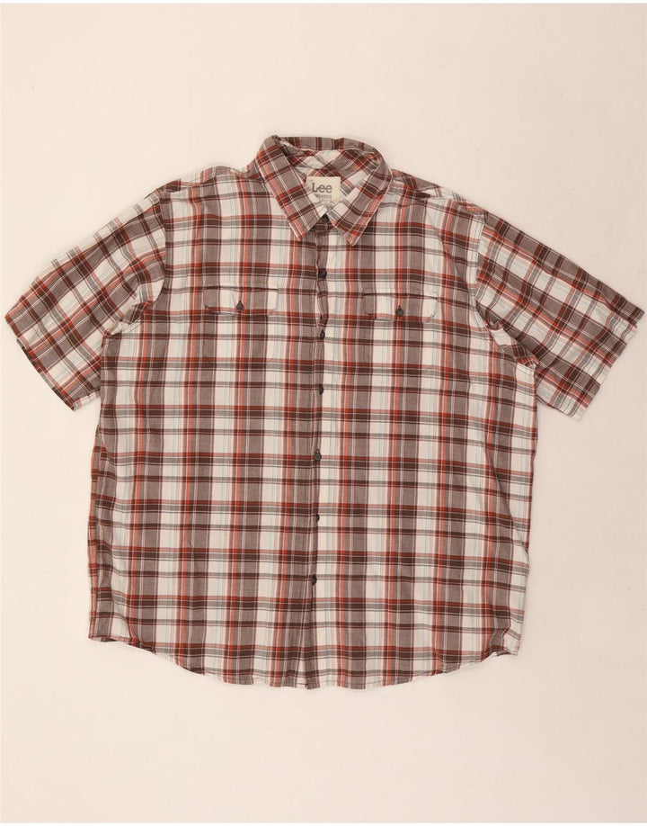 LEE muška majica kratkih rukava XL šareni karirani pamuk