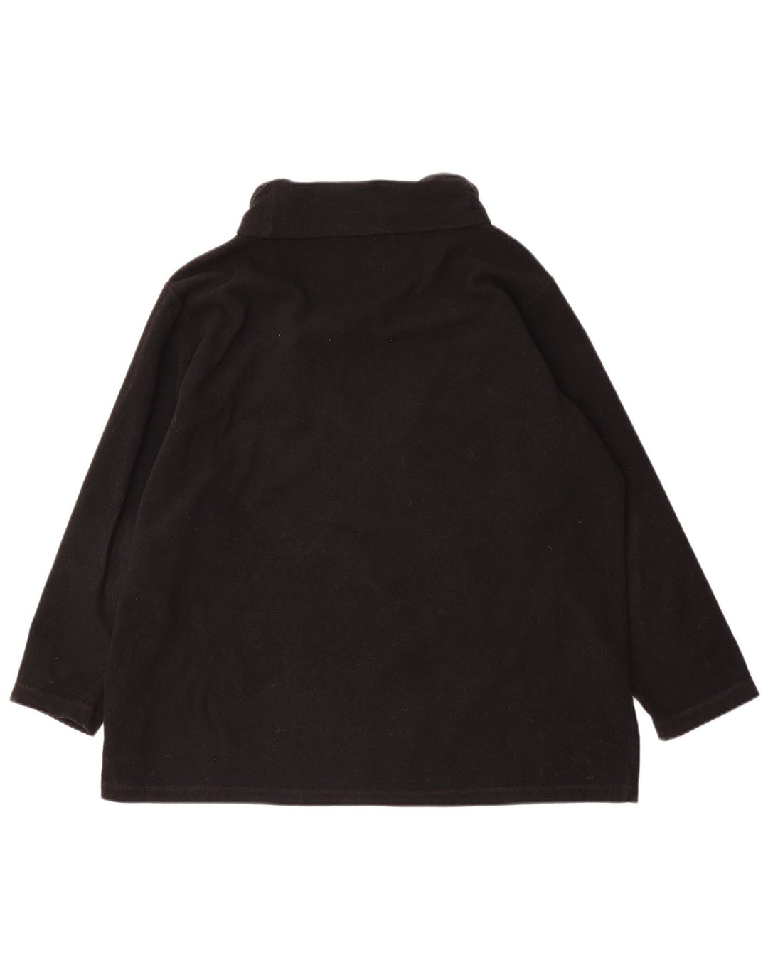 Marks & Spencer ženski preveliki džemper od flisa UK 18 XL crni poliester