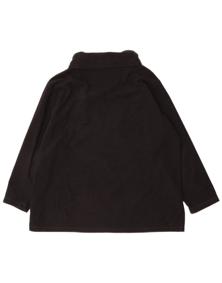 Marks & Spencer ženski preveliki džemper od flisa UK 18 XL crni poliester