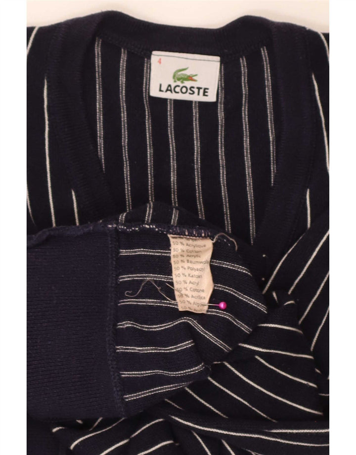 Lacoste muški džemper s V-izrezom, veličina 4 srednje tamnoplave pruge