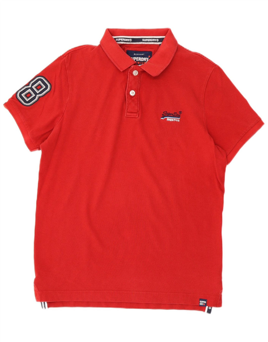 Superdry muška grafička polo majica velika crvena pamuk