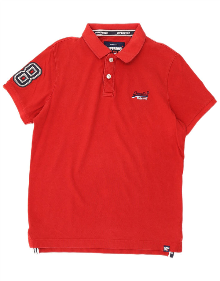 Superdry muška grafička polo majica velika crvena pamuk