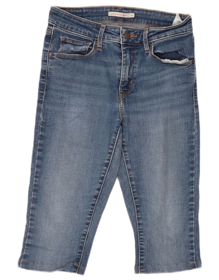 LEVI'S Ženske klasične uske kapri traperice srednjeg rasta US 6 Srednje W26 L14 Plave