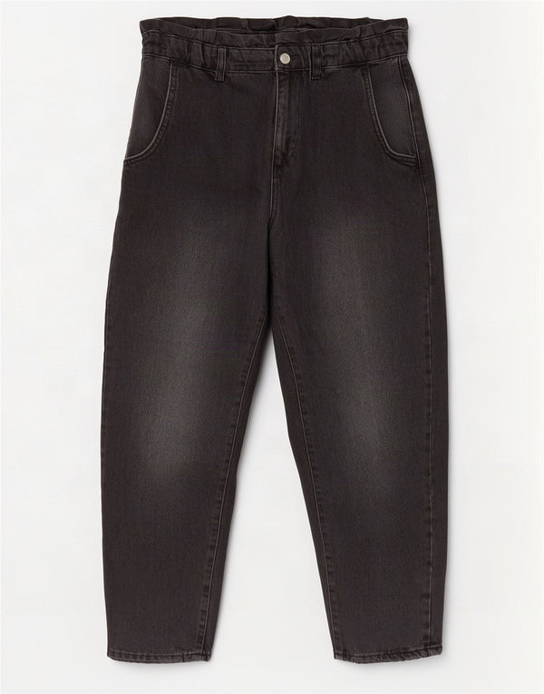 Zara ženske kratke sužene traperice visokog struka EU 36 XS W26 L24 crni pamuk