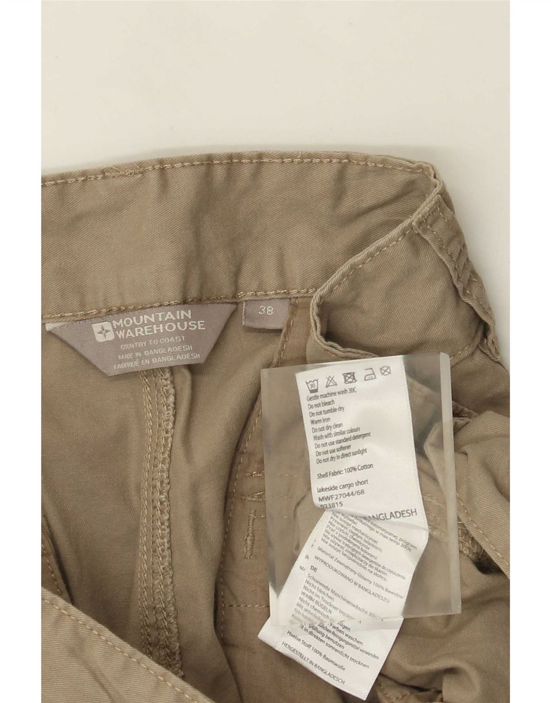 Mountain Warehouse Muške Cargo kratke hlače W38 XL kaki pamuk