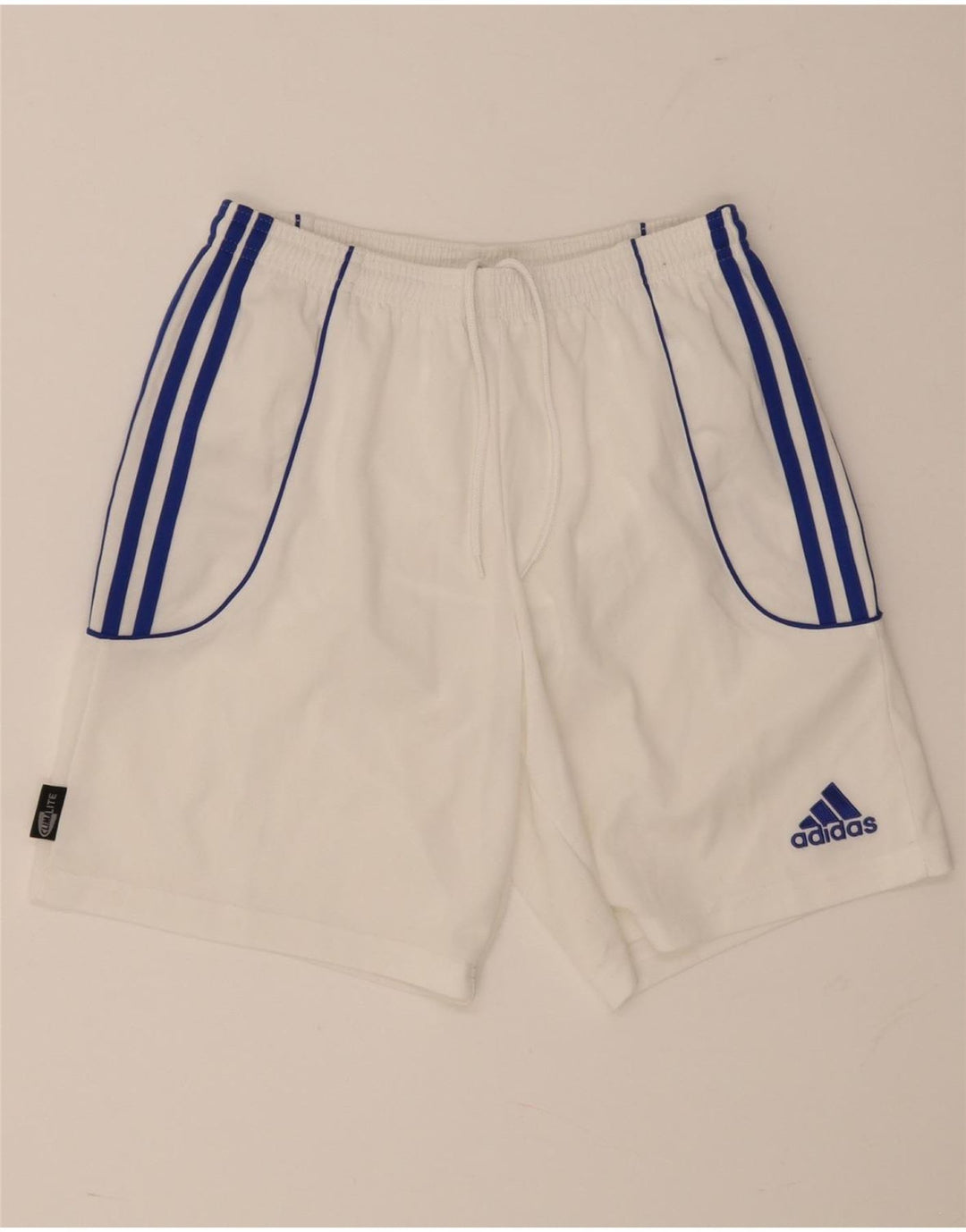 Adidas muške sportske kratke hlače Climalite male bijele boje od poliestera