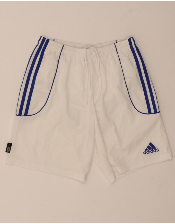 Adidas muške sportske kratke hlače Climalite male bijele boje od poliestera
