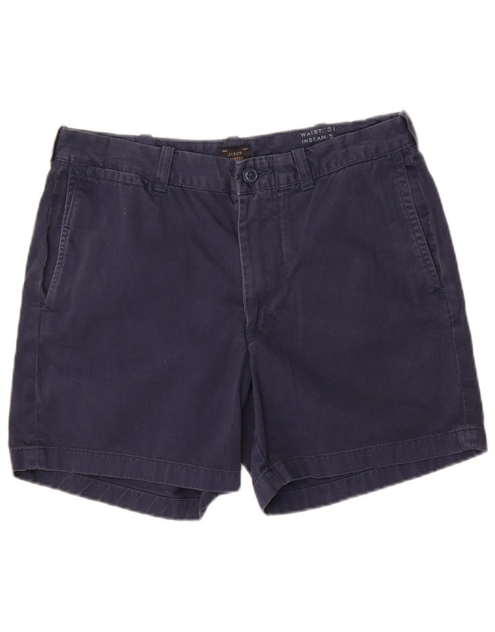 J. Crew Ženske kratke hlače Stanton Chino W31 srednje tamnoplavi pamuk