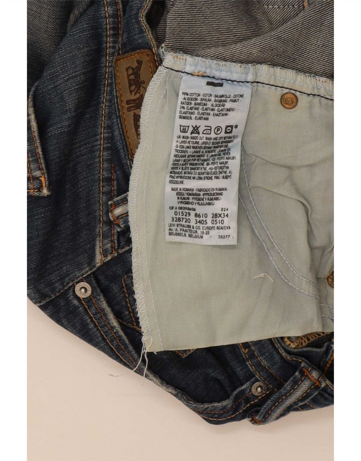 Levi's ženske ravne traperice W28 L34 plavi pamuk