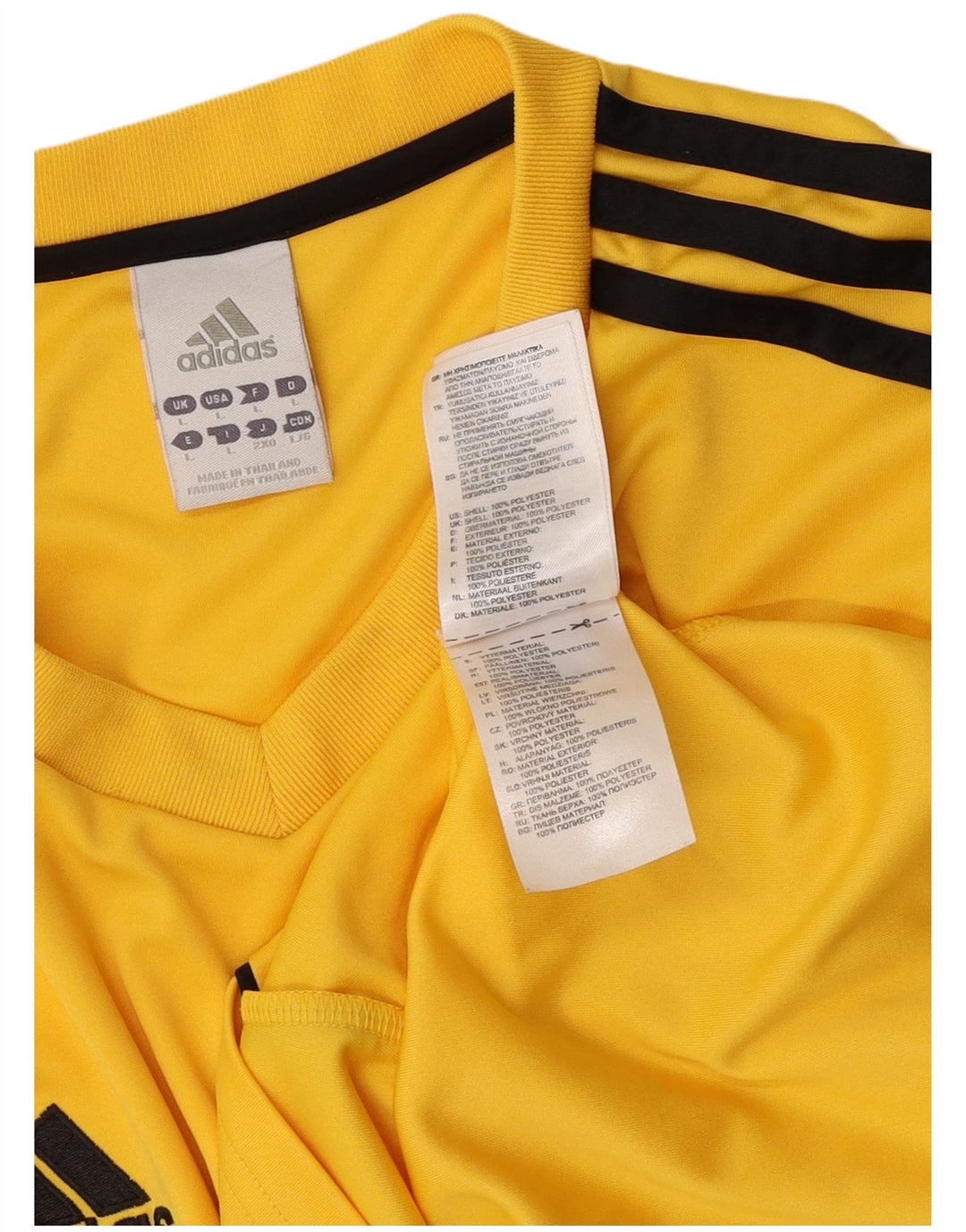 Adidas muška majica Climalite, veliki žuti poliester