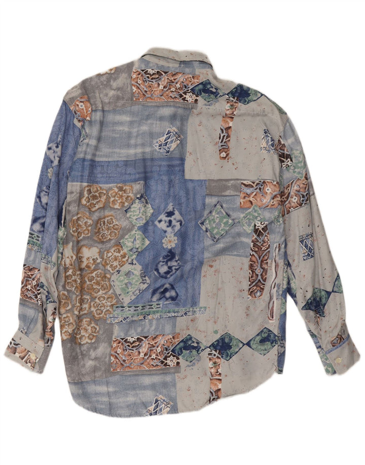 Kantaros Muška košulja Mala plava patchwork viskoza