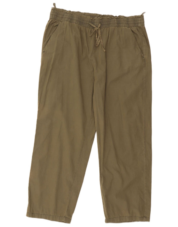Marks & Spencer ženske ravne chino hlače UK 18 XL W36 L26 Kaki
