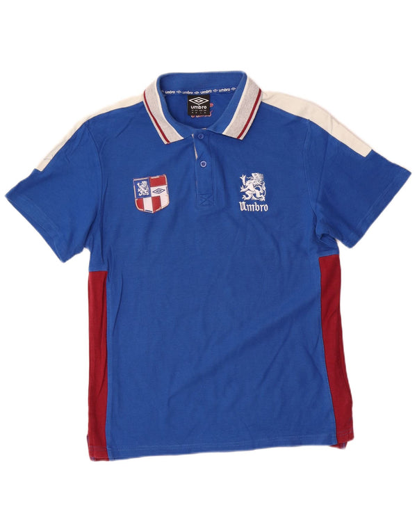 Umbro muška grafička polo majica srednje plave boje