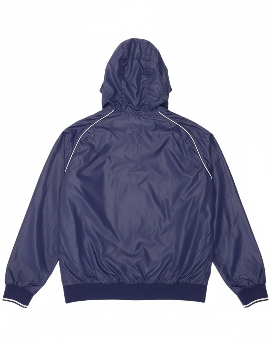 CHAMPION Womens Hooded Rain Jacket UK 18 XL Navy Blue Polyester