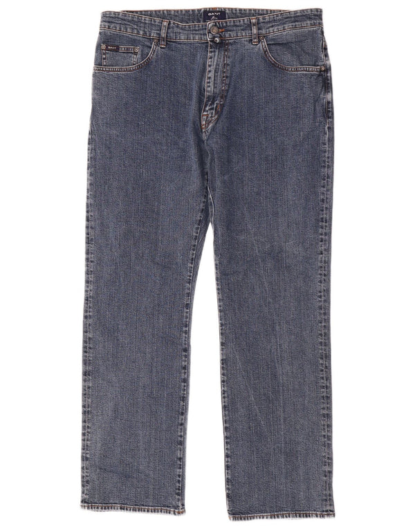 Gant Mens Jason Regular Fit Straight Jeans W38 L32 Plavi pamuk