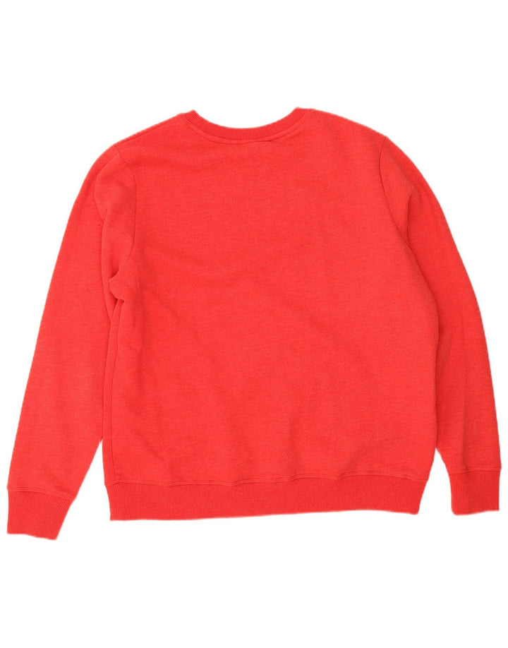 Superdry ženska prekomjerna majica s kratkim rukavima UK 14 Veliki crveni pamuk