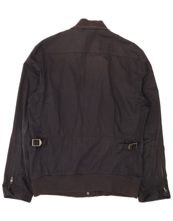 French Connection muška bomber jakna UK 40 Large tamnoplavi pamuk