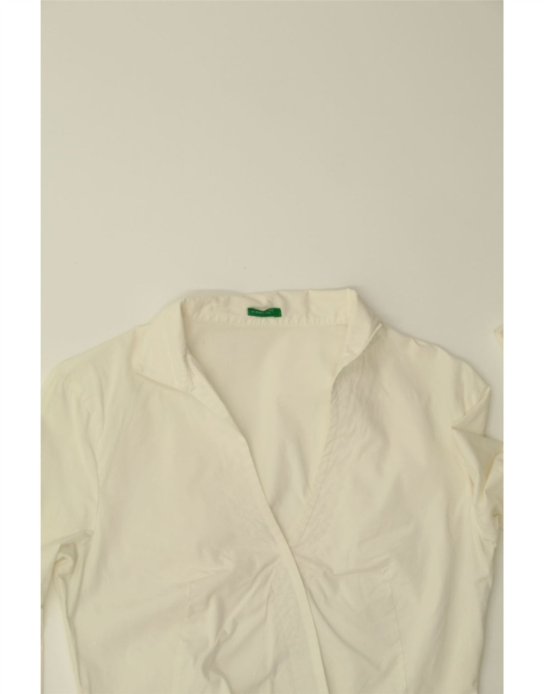 BENETTON Ženska košulja bluza UK 12 Srednje bijeli pamuk