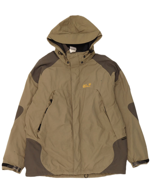 Jack Wolfskin muška vjetrovka s kapuljačom UK 44 XL kaki boja