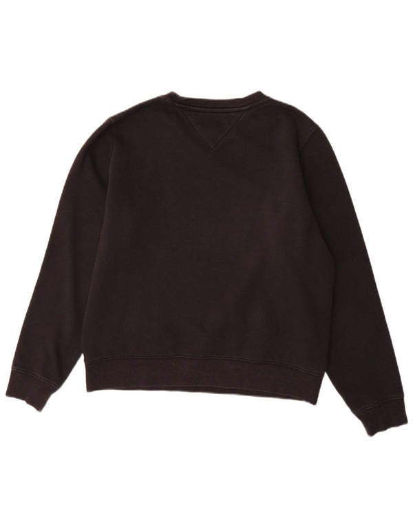 Tommy Hilfiger Ženska majica s kratkim rukavima UK 14 Srednje crni pamuk