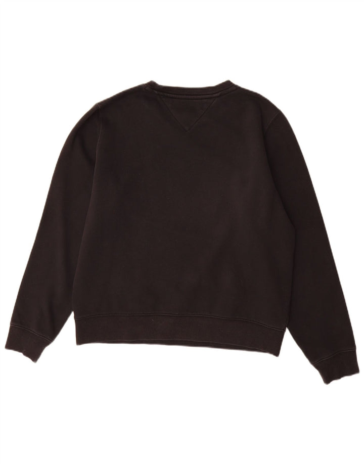 Tommy Hilfiger Ženska majica s kratkim rukavima UK 14 Srednje crni pamuk