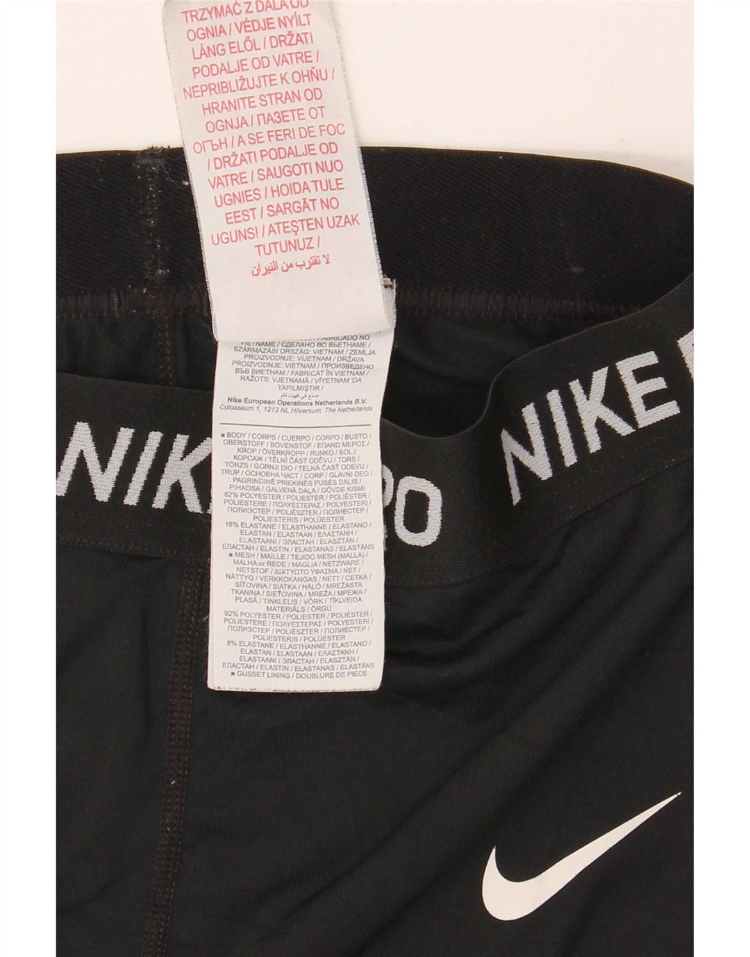 Nike ženske grafičke tajice UK 4 XS crni poliester