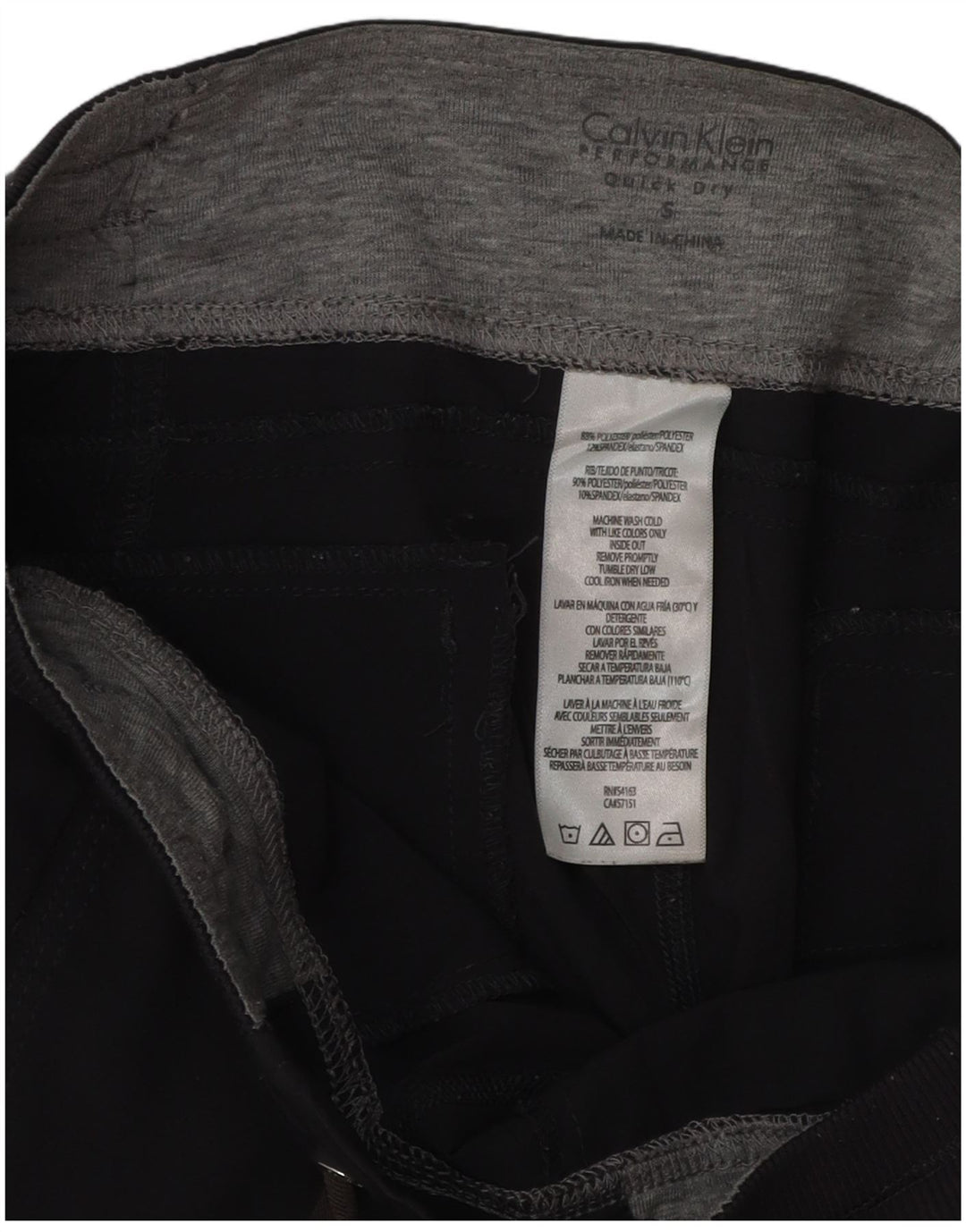CALVIN KLEIN Ženska trenirka Hlače Joggers UK 10 Mali sivi poliester