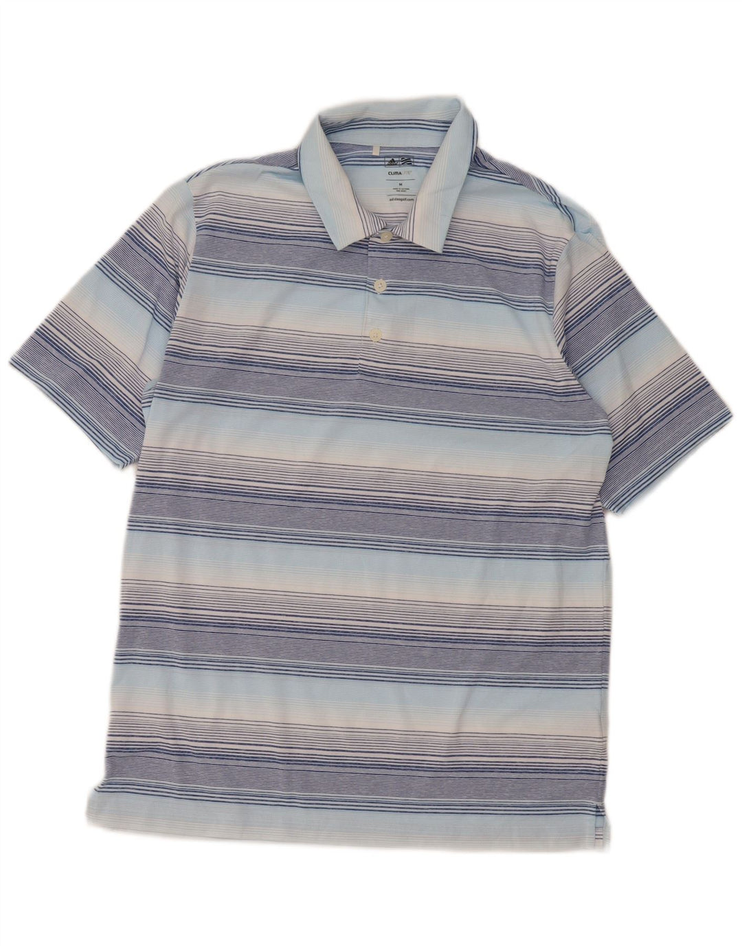 Adidas muška Climalite polo majica srednje plave boje s prugama, poliester
