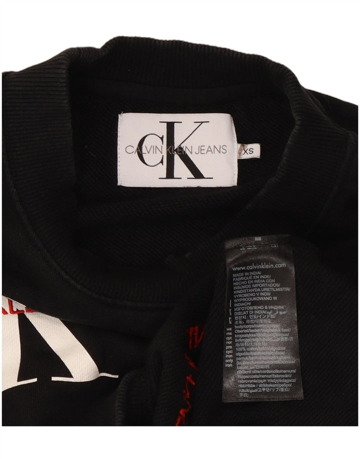 CALVIN KLEIN JEANS Ženski džemperi prekomjerne dužine UK 6 XS crna