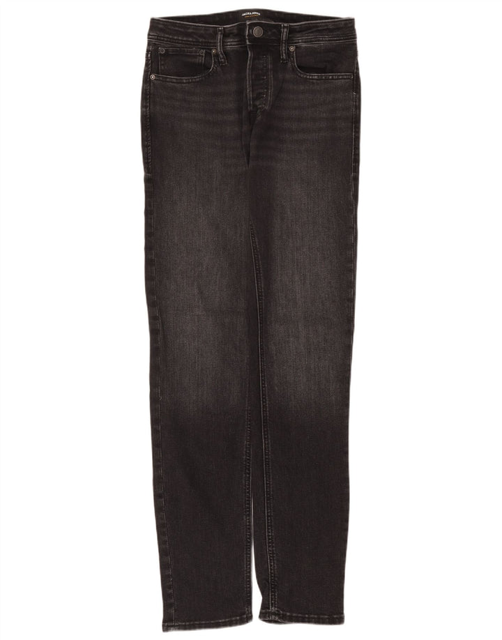 Jack & Jones Muške uske traperice W30 L34 Sivi pamuk