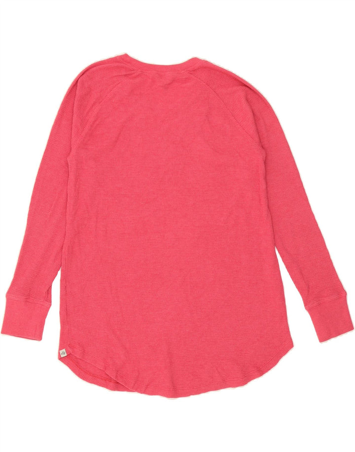 EDDIE BAUER Womens Top Long Sleeve UK 10 Small Pink Cotton Vintage Eddie Bauer and Second-Hand Eddie Bauer from Messina Hembry 