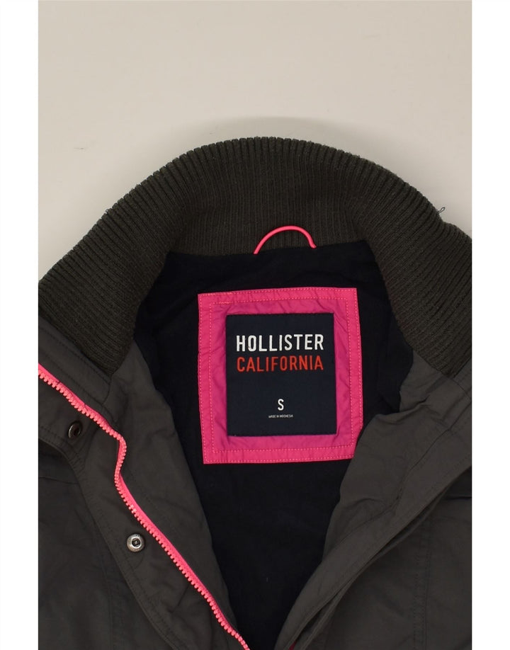 HOLLISTER Ženska jakna vjetrovka UK 10 Mali sivi poliester