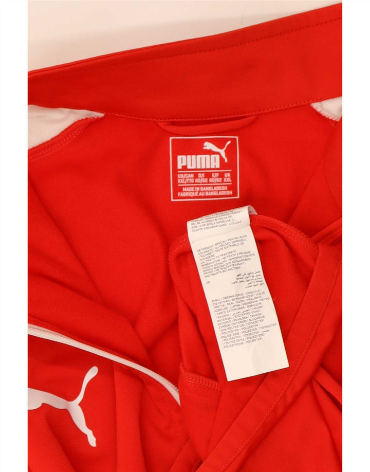 Puma muška gornja jakna trenirke 2XL poliester crvene boje
