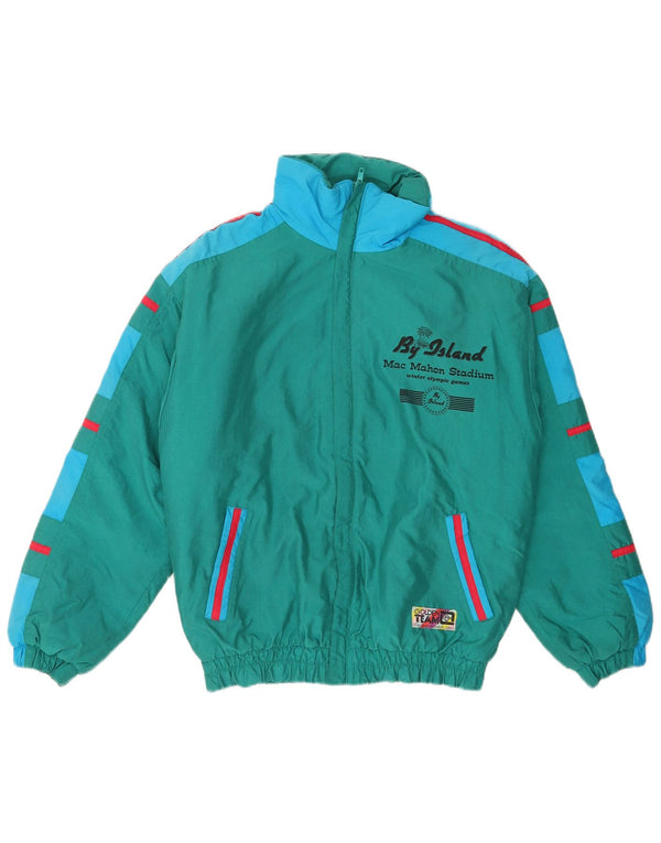 Skijaška jakna Golden Team Boys Graphic 13-14 Years Green Colourblock Poliamid