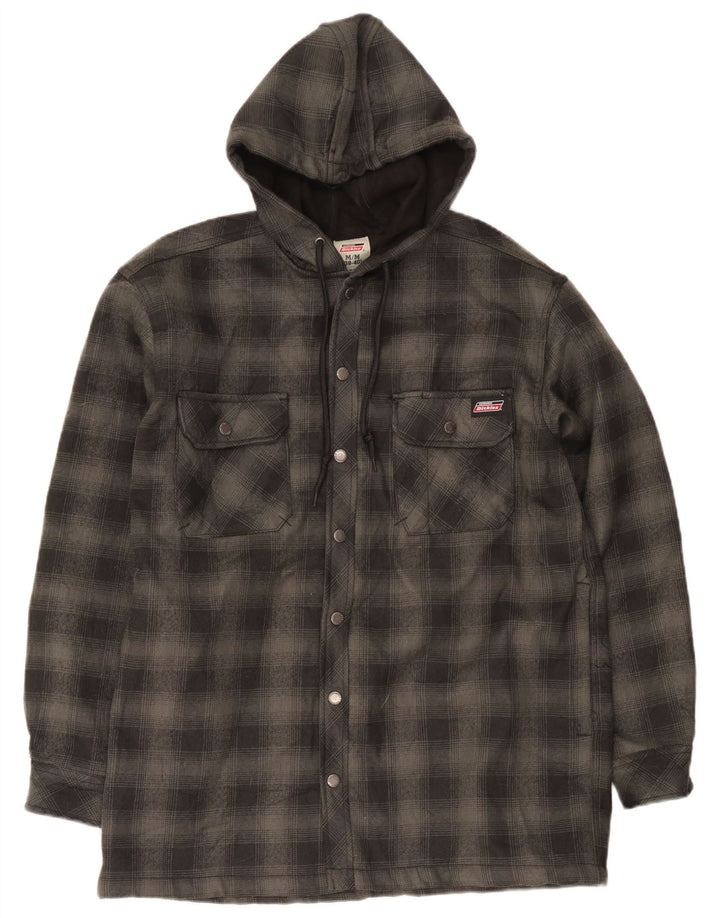 Dickies muška košulja drvosječa s kapuljačom UK 38/40 srednje sivi karirani poliester