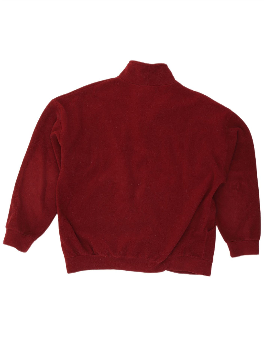 Vintage muška flis jakna UK 42 XL kestenjasti poliester