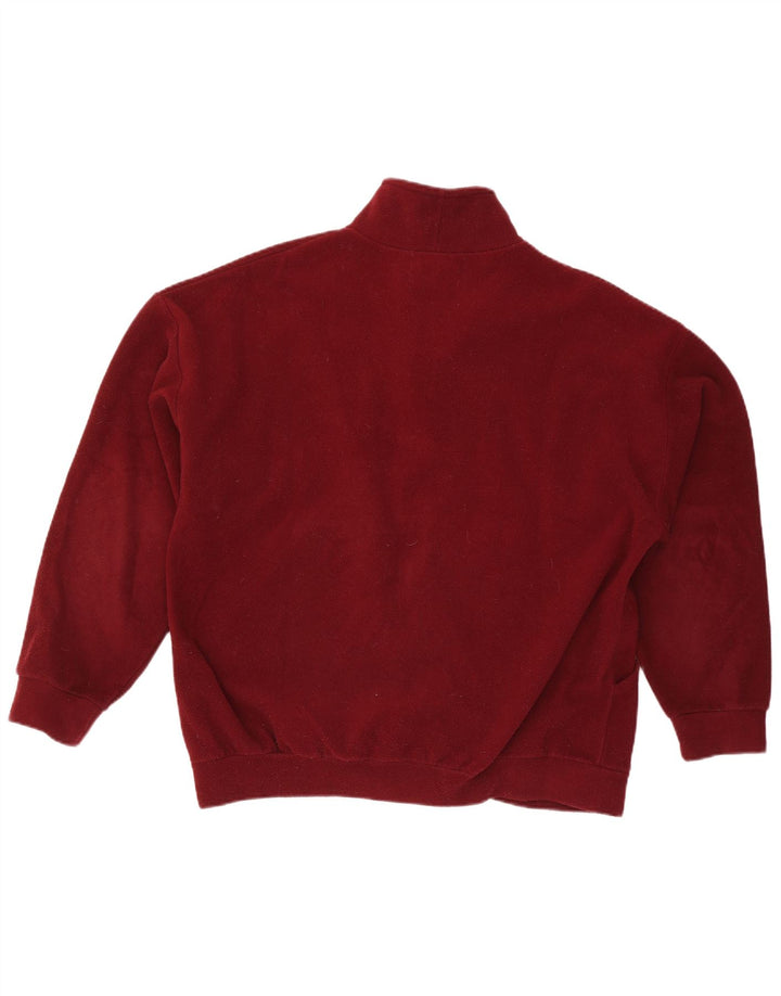 Vintage muška flis jakna UK 42 XL kestenjasti poliester
