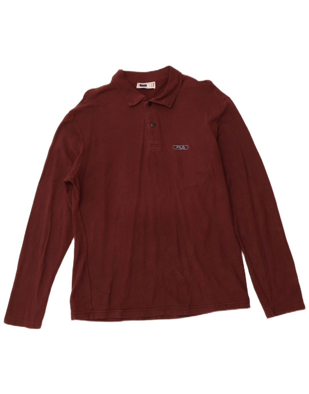 Fila muška polo majica dugih rukava srednje tamnocrvena