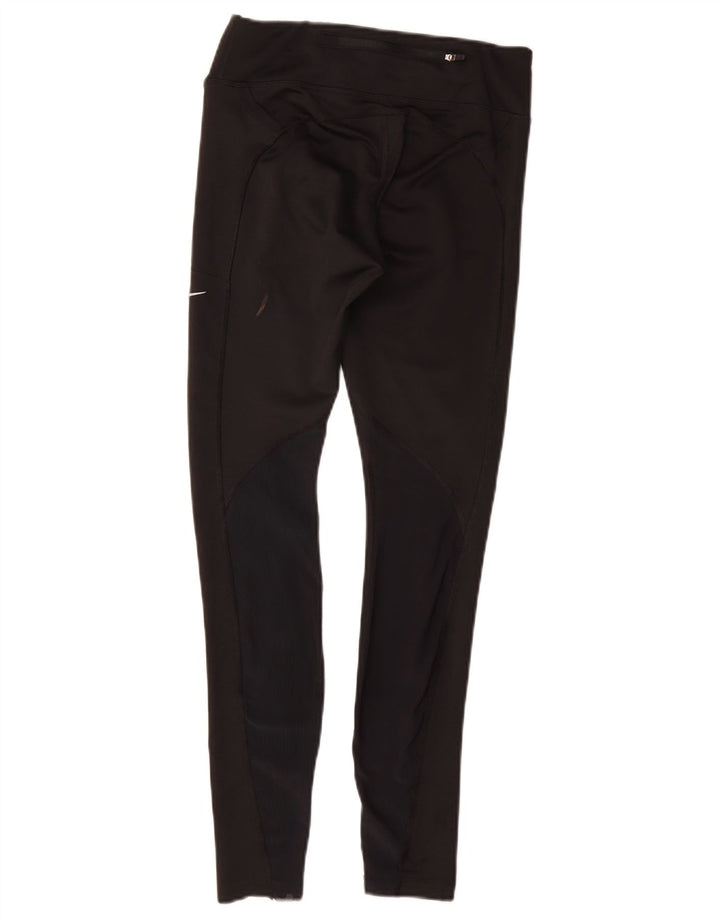 NIKE Ženske Dri Fit Leggings UK 8 Male crne poliesterske