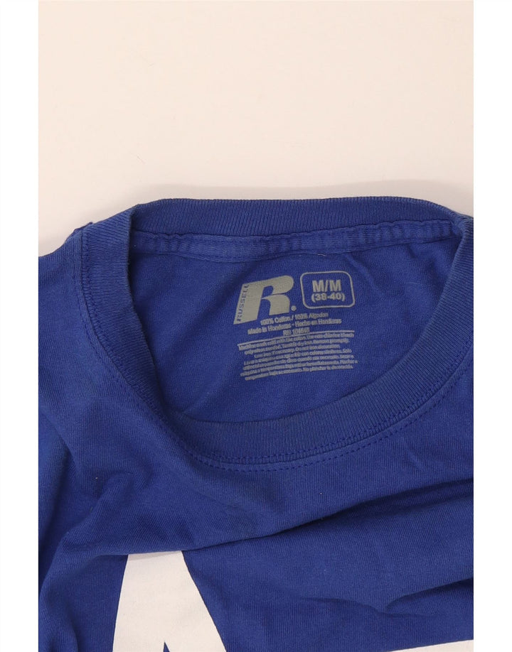 Russell atletska muška majica kratkih rukava srednje plavi pamuk