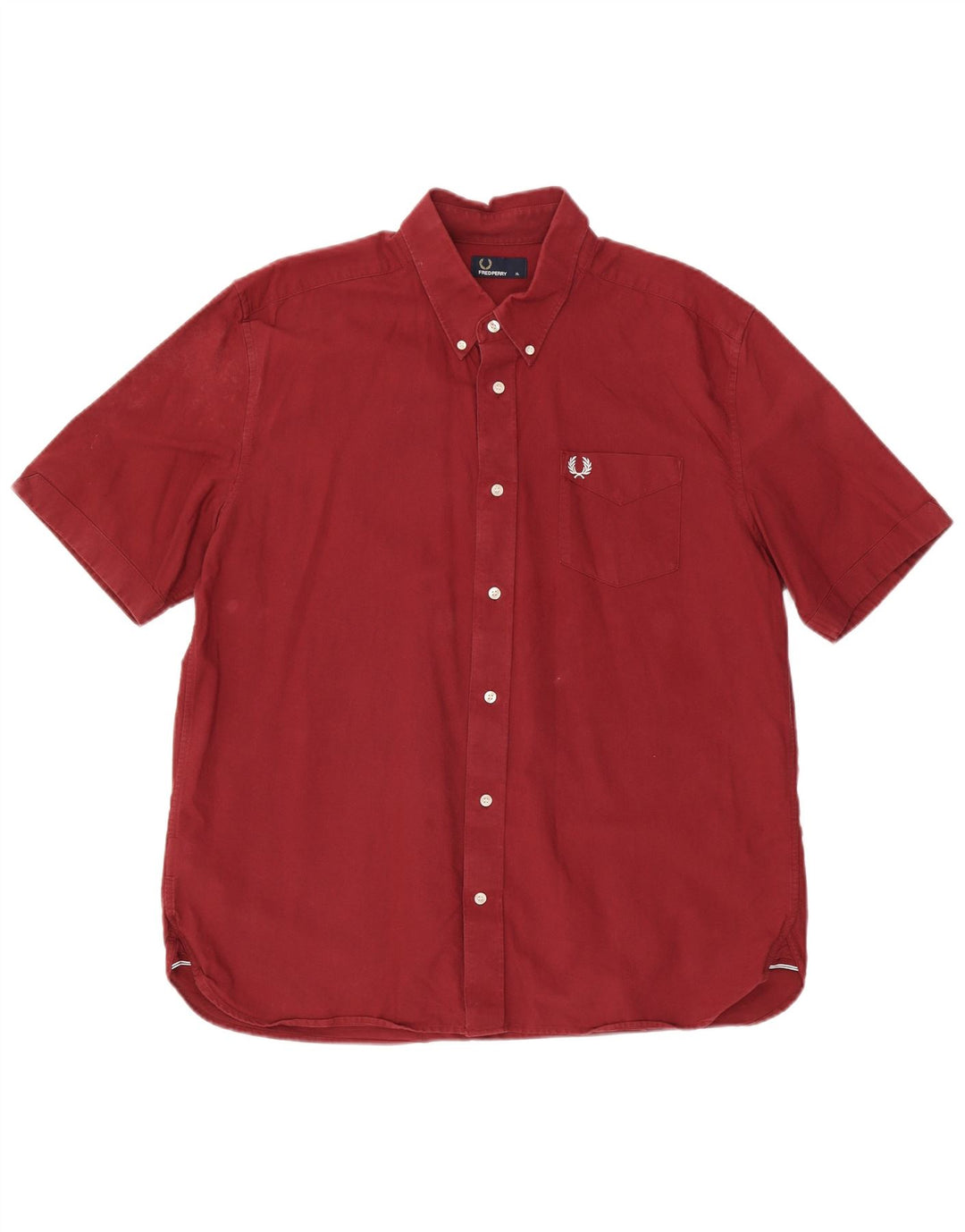 Fred Perry muška košulja kratkih rukava XL kestenjasta pamuk