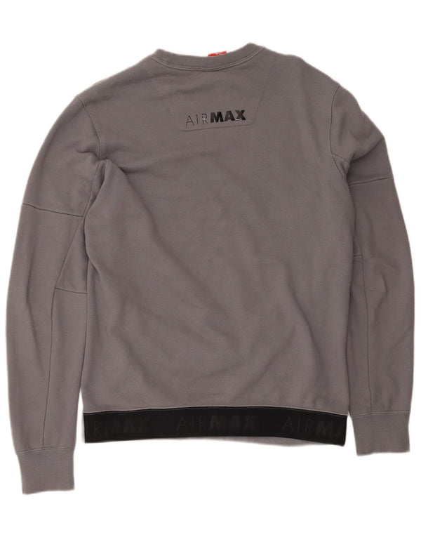 Nike muška majica Air Max Graphic sweatshirt srednje sivi pamuk
