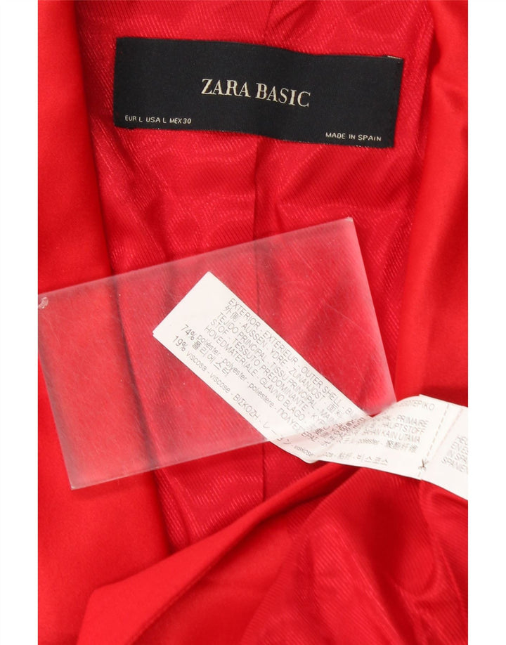 ZARA ženski sako sa 1 gumbom UK 14 veliki crveni poliester