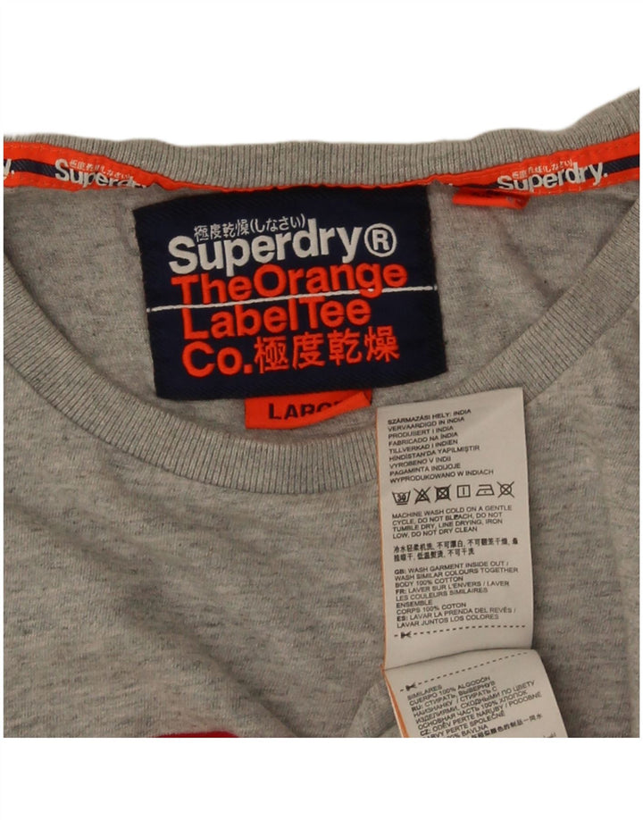 Superdry muška majica kratkih rukava Veliki sivi pamuk u boji