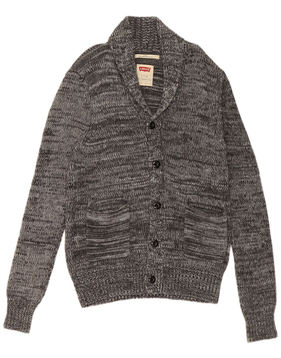 Levi's muški uski kardigan pulover od male sive mrlje od viskoze